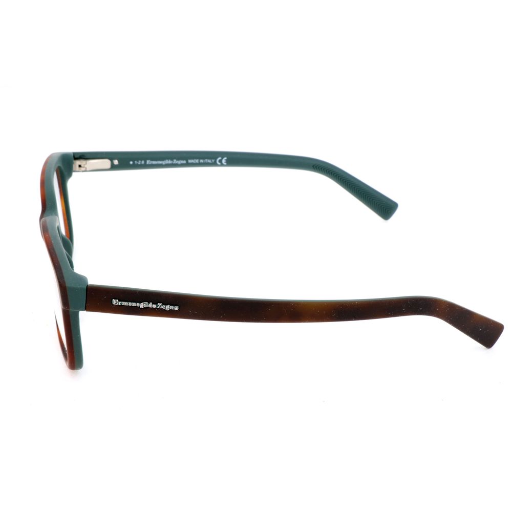 Lunettes (monture) en acétate marron Ermenegildo Zegna
