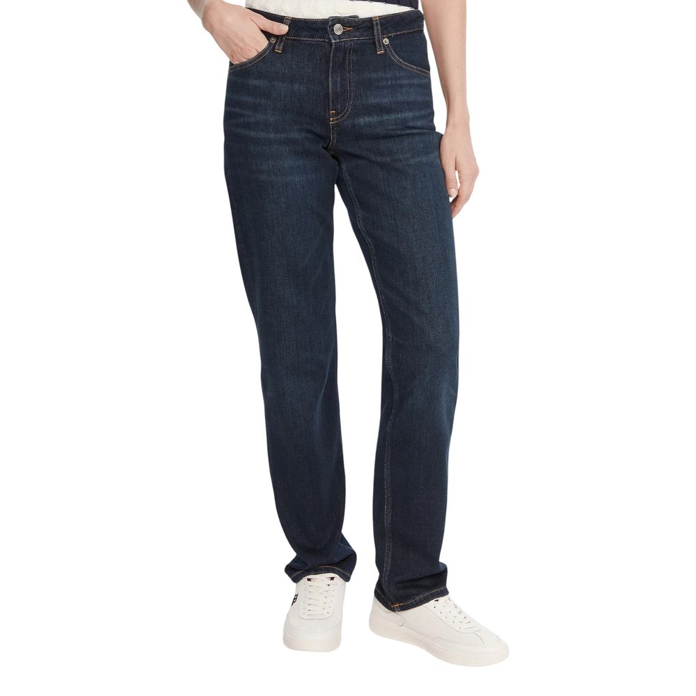 Jean mom Tommy Hilfiger en coton recyclé bleu