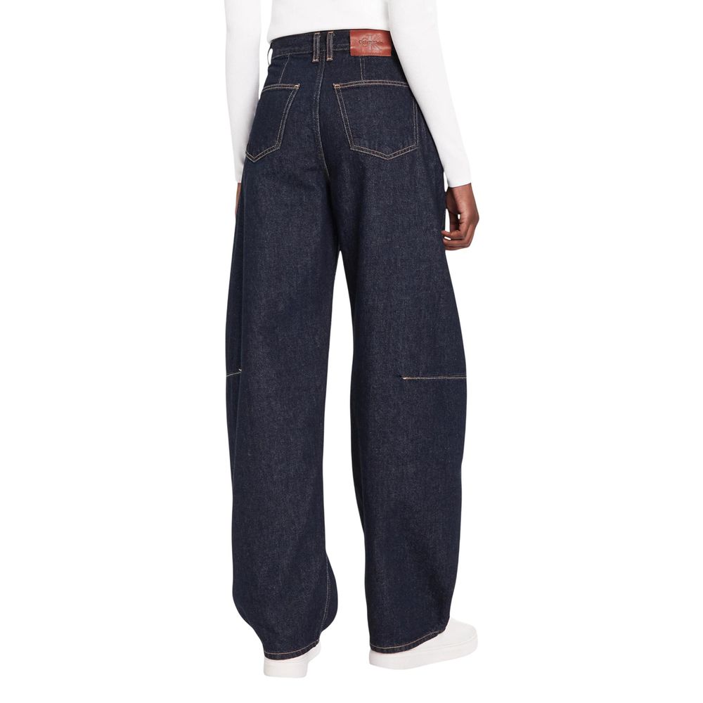 Jean Mom Calvin Klein Jeans en Coton Bleu