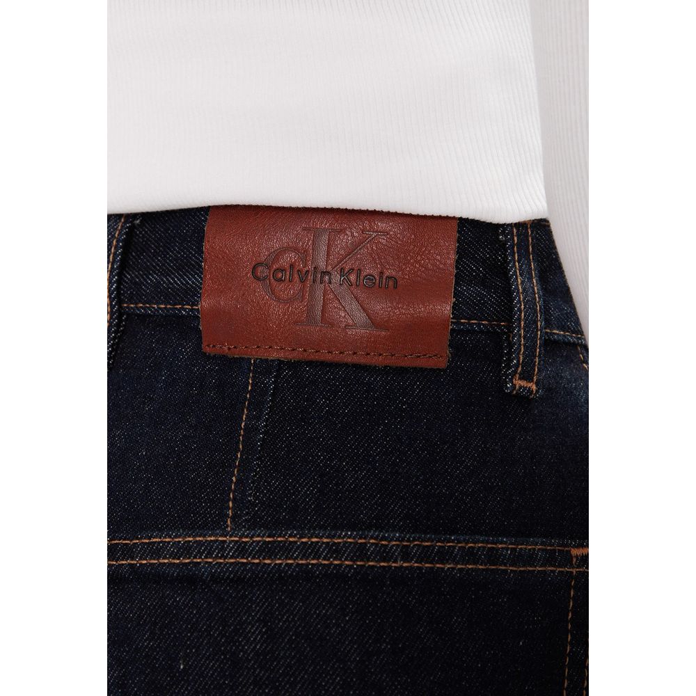 Jean Mom Calvin Klein Jeans en Coton Bleu