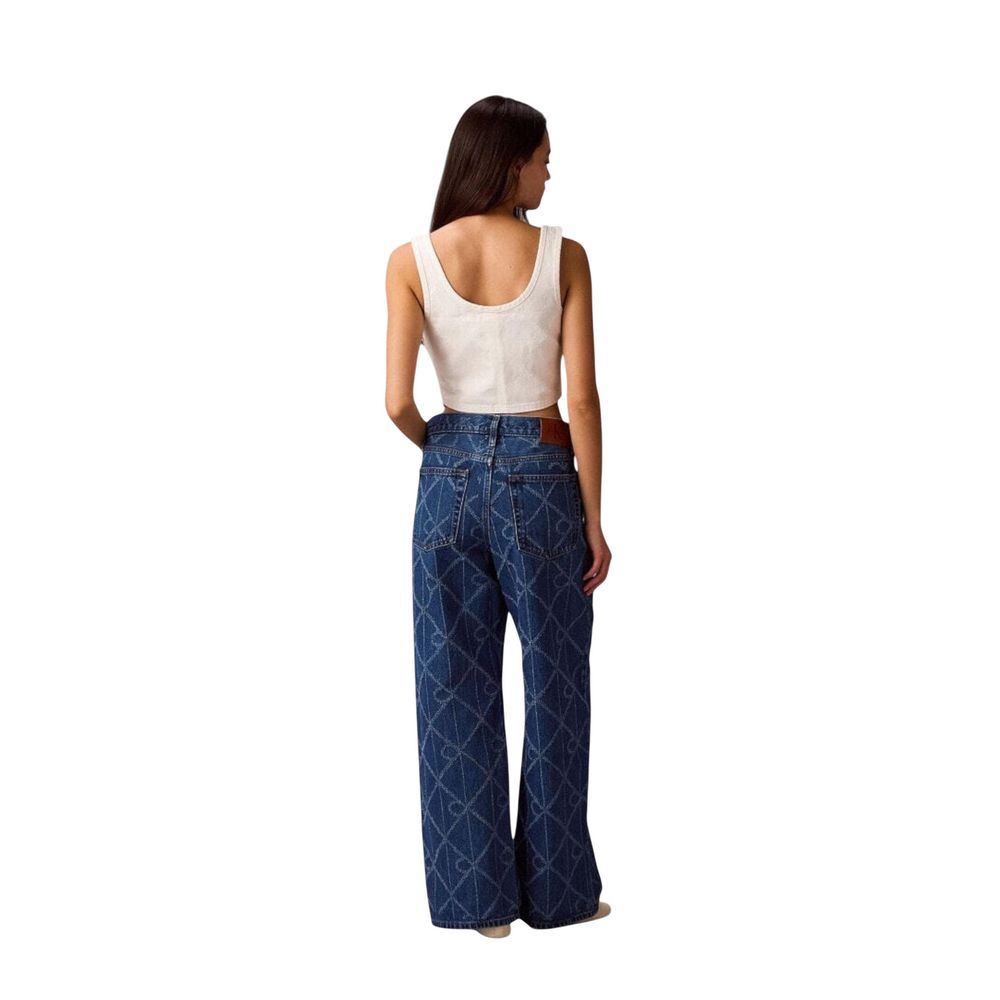 Calvin Klein Jeans Jean Boyfriend en Coton Bleu