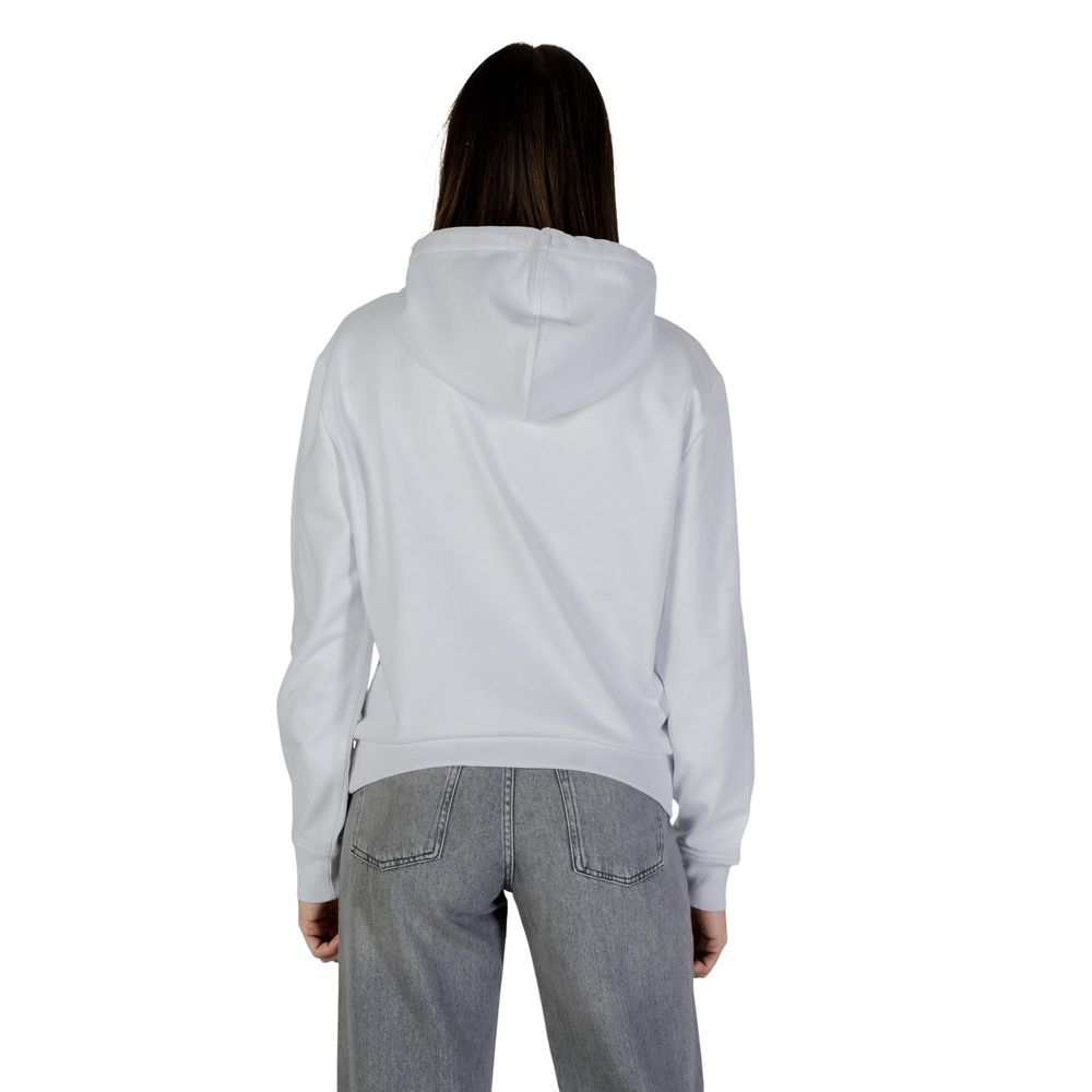 Sweat à capuche Calvin Klein Jeans en coton blanc