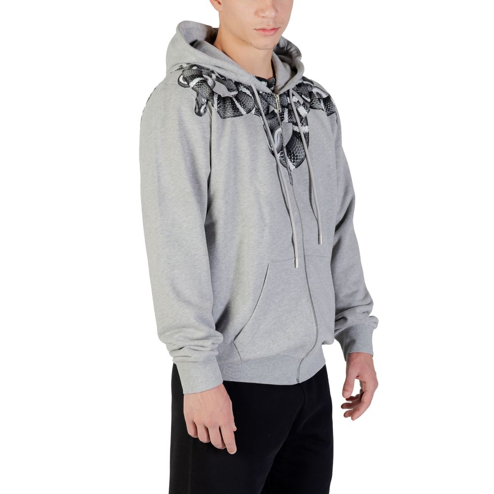 Sweat à capuche en coton gris County of Milan
