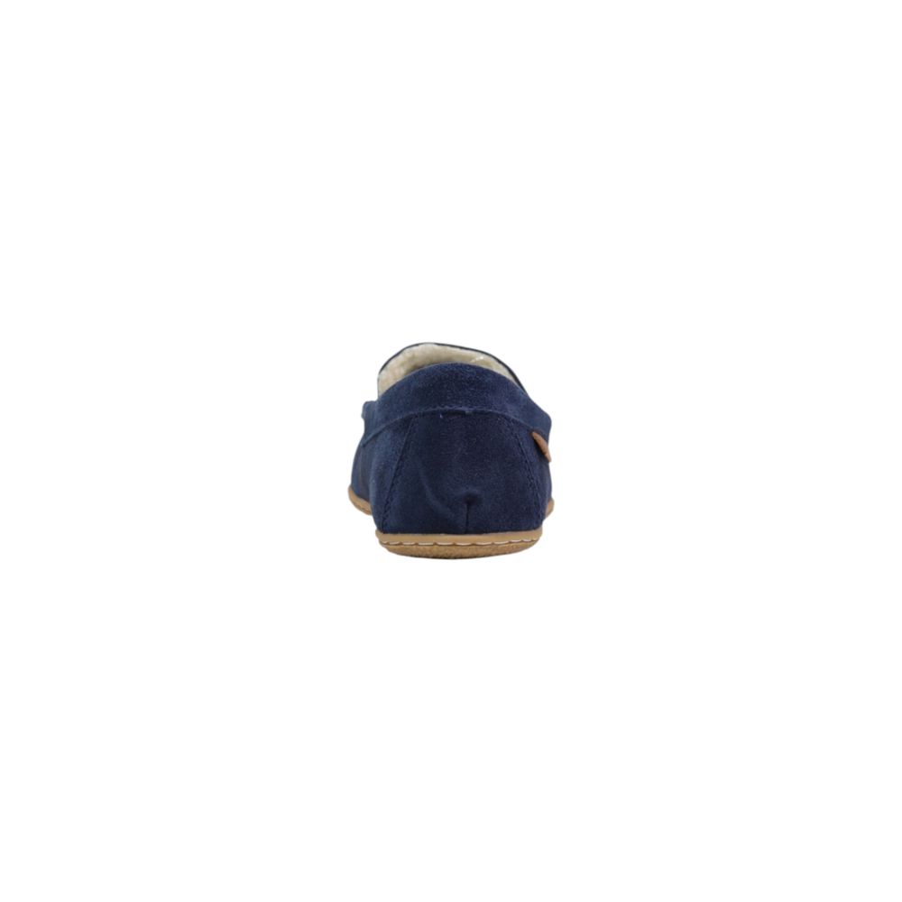 Pantoufles Ralph Lauren en daim bleu