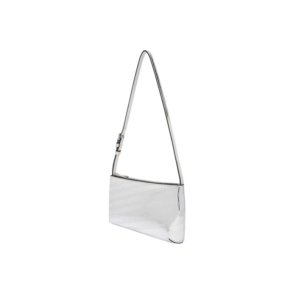 Sac à main Tommy Hilfiger Jeans en polyéthylène argenté