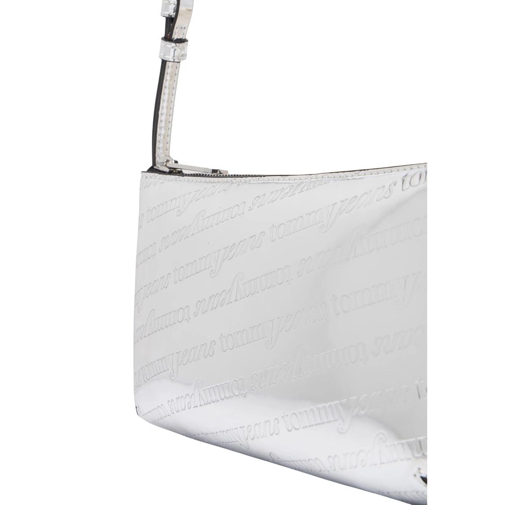 Sac à main Tommy Hilfiger Jeans en polyéthylène argenté