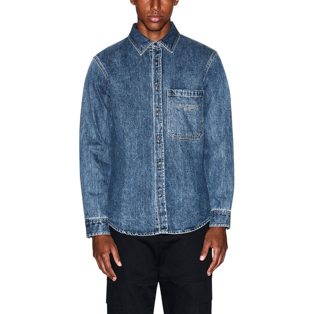 Chemise en jean bleue Armani Exchange