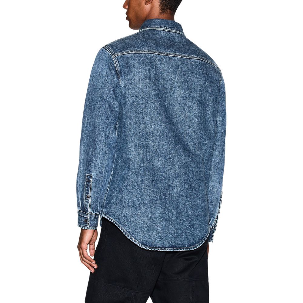 Chemise en jean bleue Armani Exchange