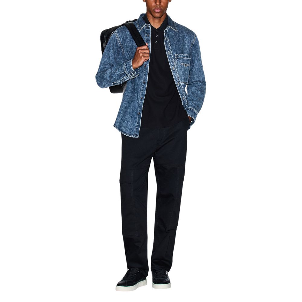Chemise en jean bleue Armani Exchange
