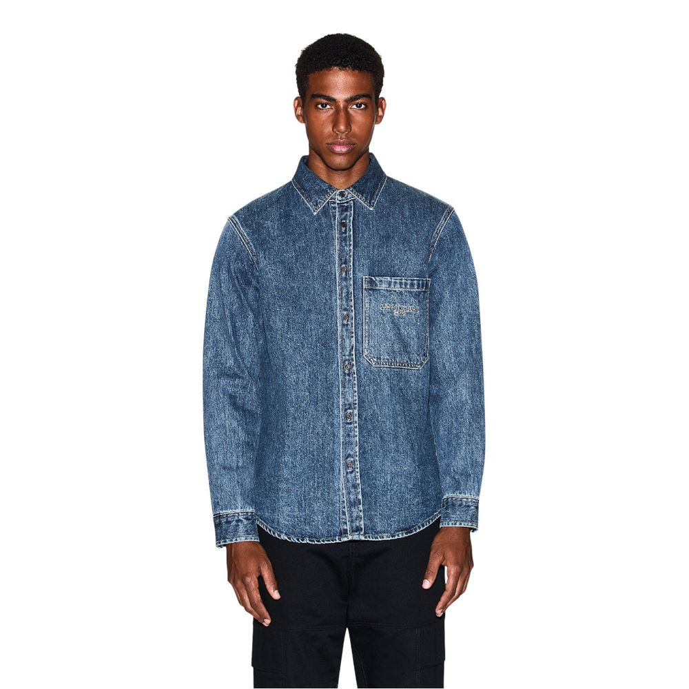 Chemise en jean bleue Armani Exchange