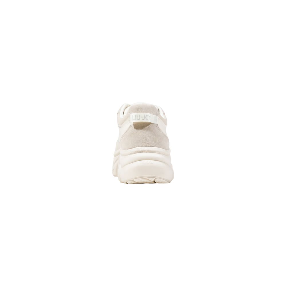 Liu Jo White Artificial Leather Chunky Sneakers