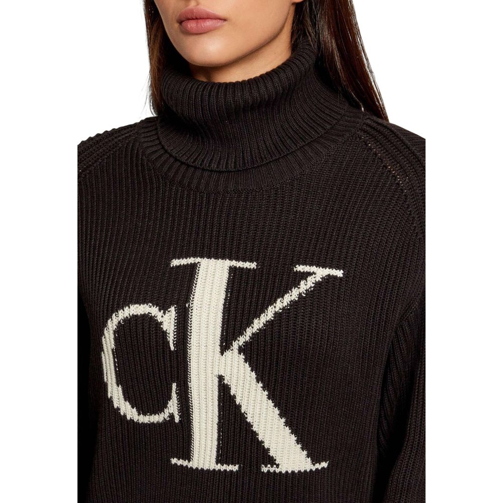 Sweat-shirt en coton noir Calvin Klein Jeans