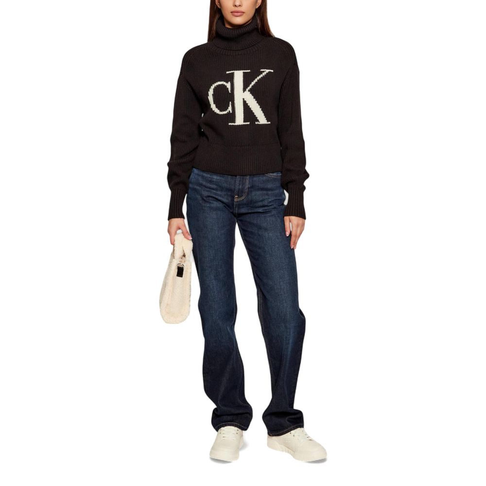 Sweat-shirt en coton noir Calvin Klein Jeans