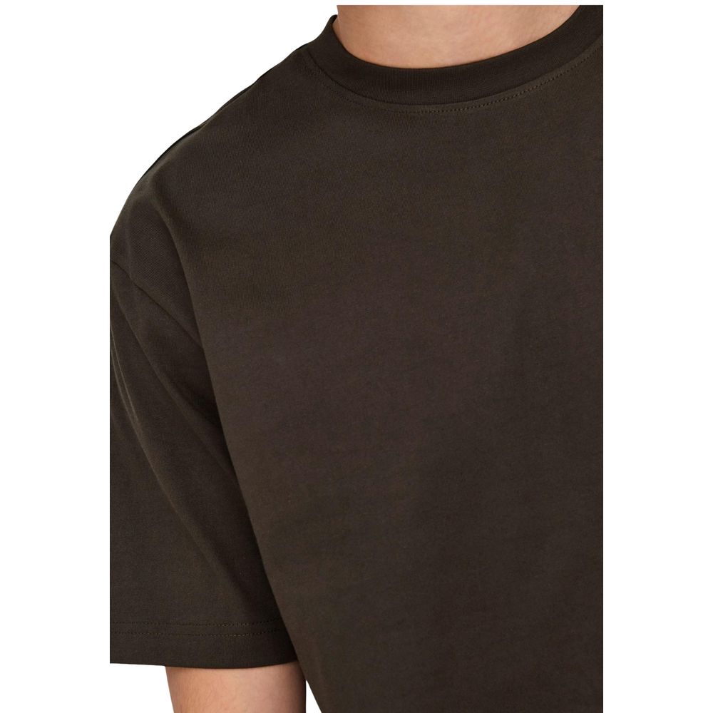 T-shirt marron en coton biologique Only & Sons