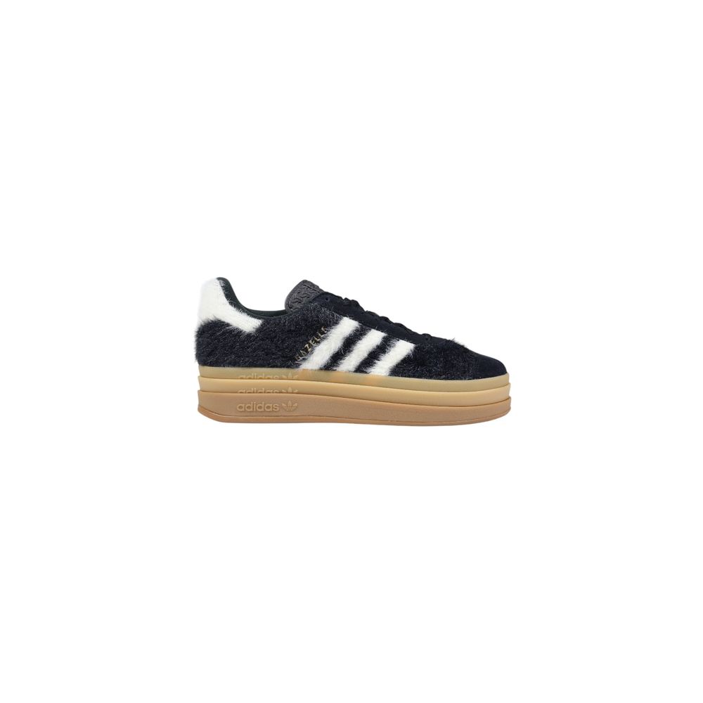 Baskets compensées en cuir noir Adidas Originals