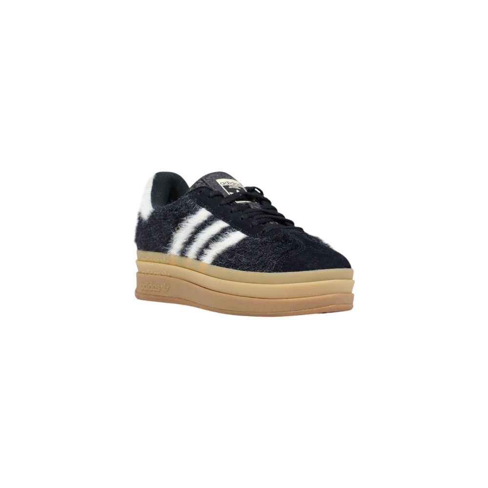 Baskets compensées en cuir noir Adidas Originals