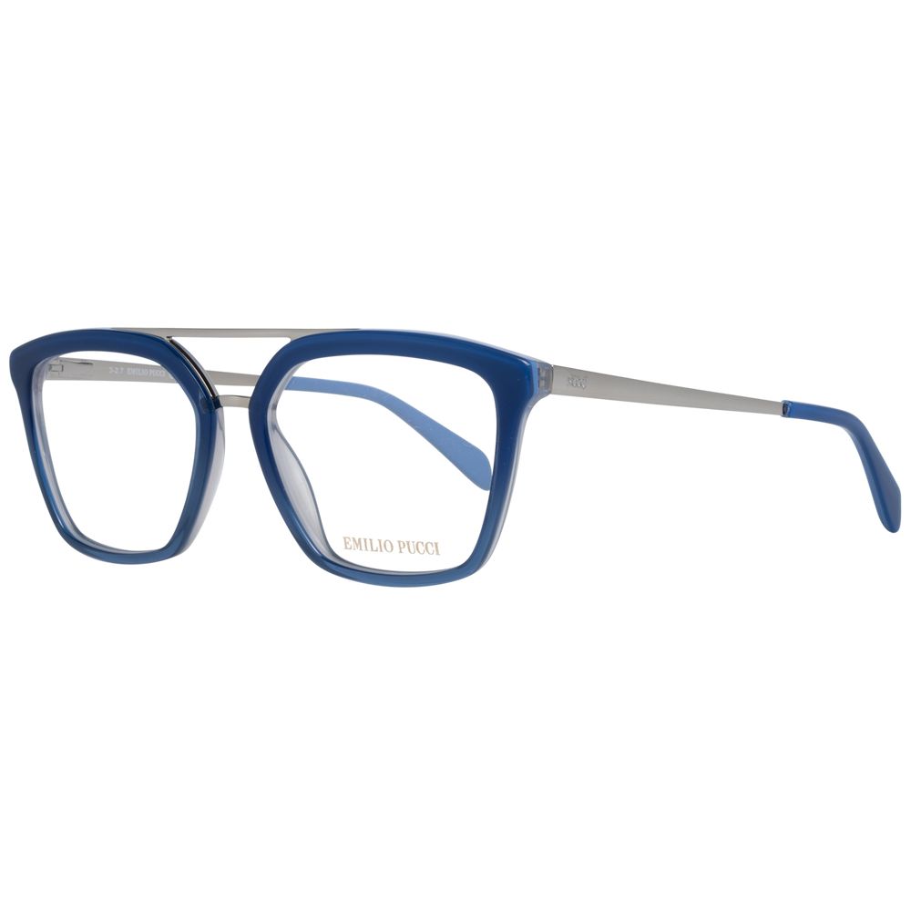 Lunettes (monture) Emilio Pucci en métal bleu et plastique