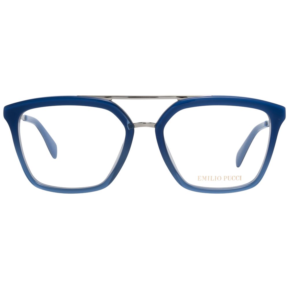 Lunettes (monture) Emilio Pucci en métal bleu et plastique
