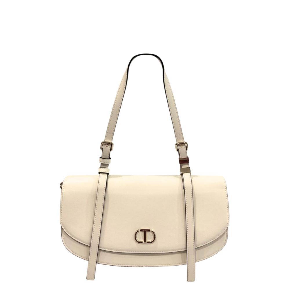 Sac à bandoulière Twinset en PU blanc pour femme