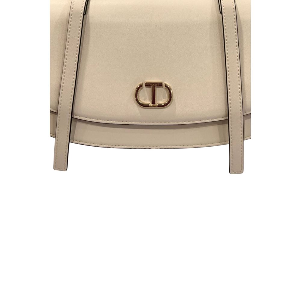 Sac à bandoulière Twinset en PU blanc pour femme