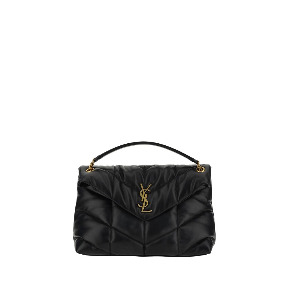Sac bandoulière Saint Laurent en cuir d'agneau noir