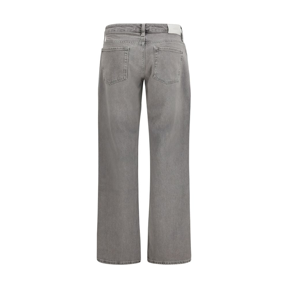 Jean droit en coton gris 7FOR
