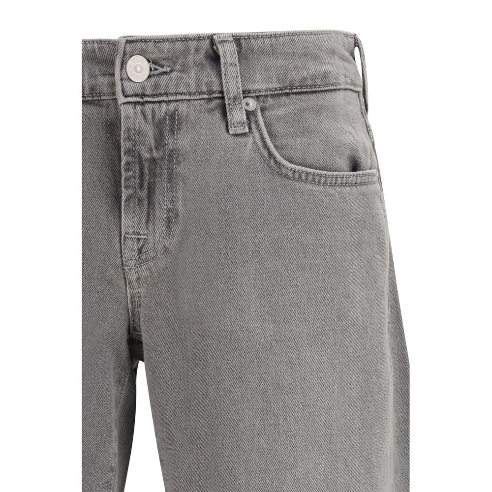 Jean droit en coton gris 7FOR