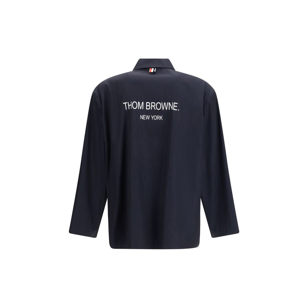 Manteau Thom Browne en polyester bleu