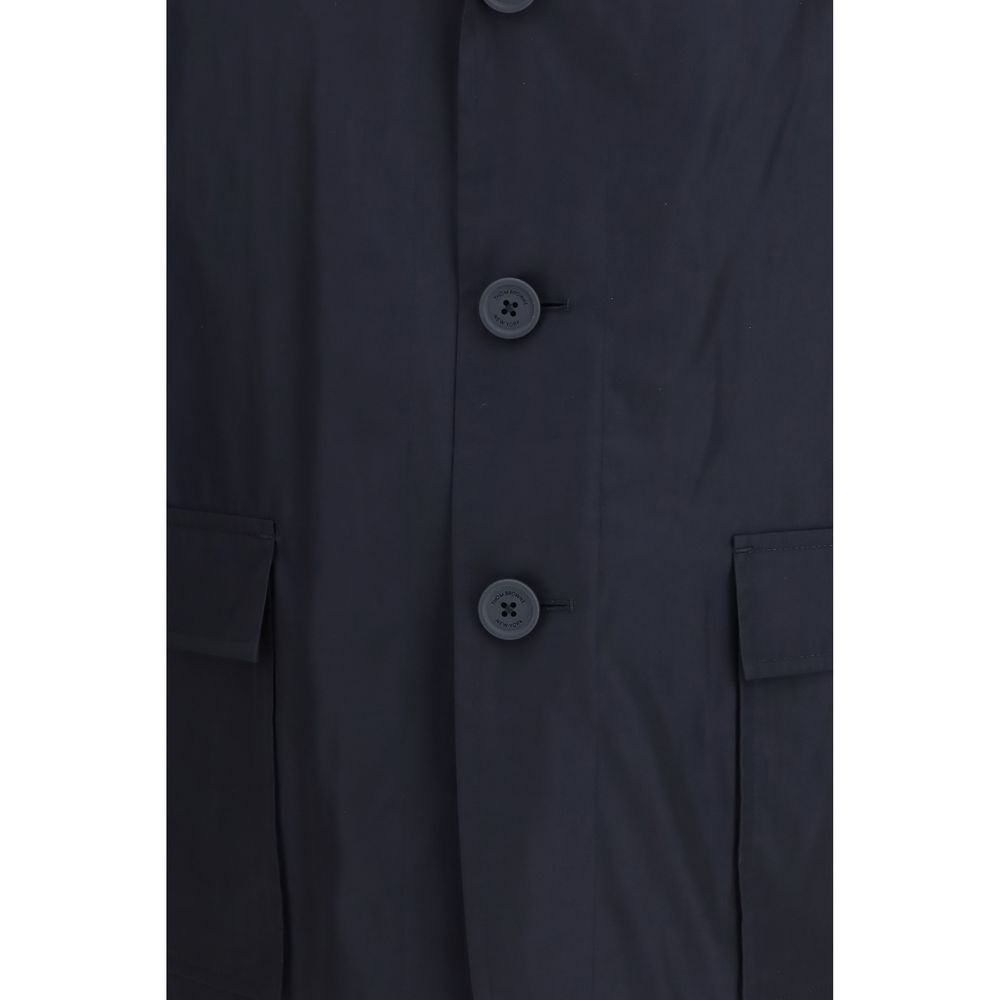Manteau Thom Browne en polyester bleu