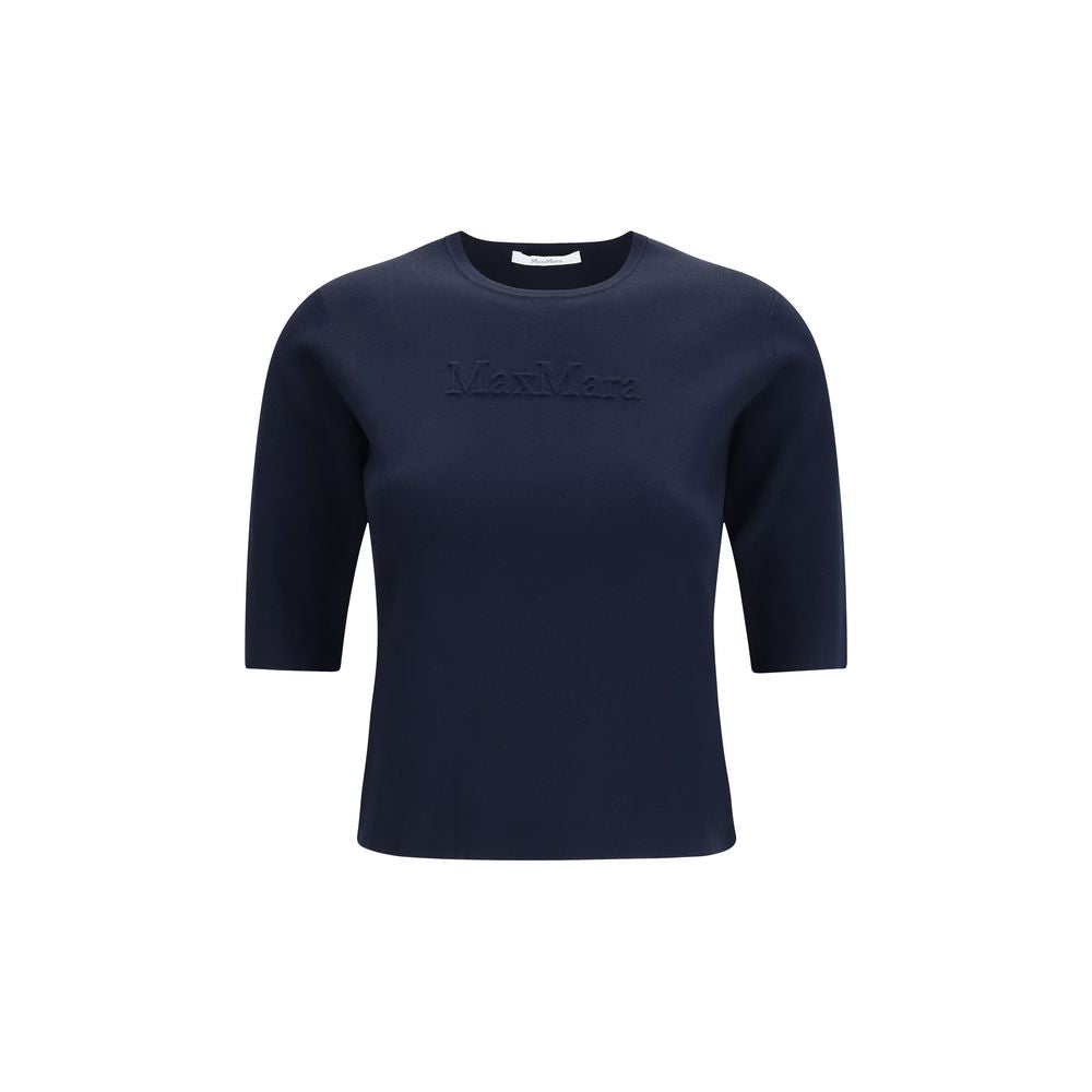 T-shirt Max Mara en pure viscose bleue