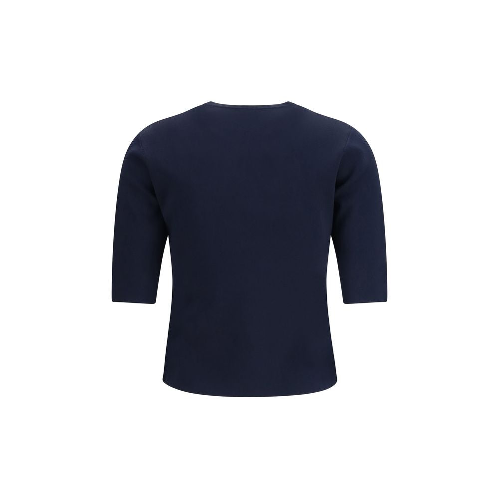 T-shirt Max Mara en pure viscose bleue
