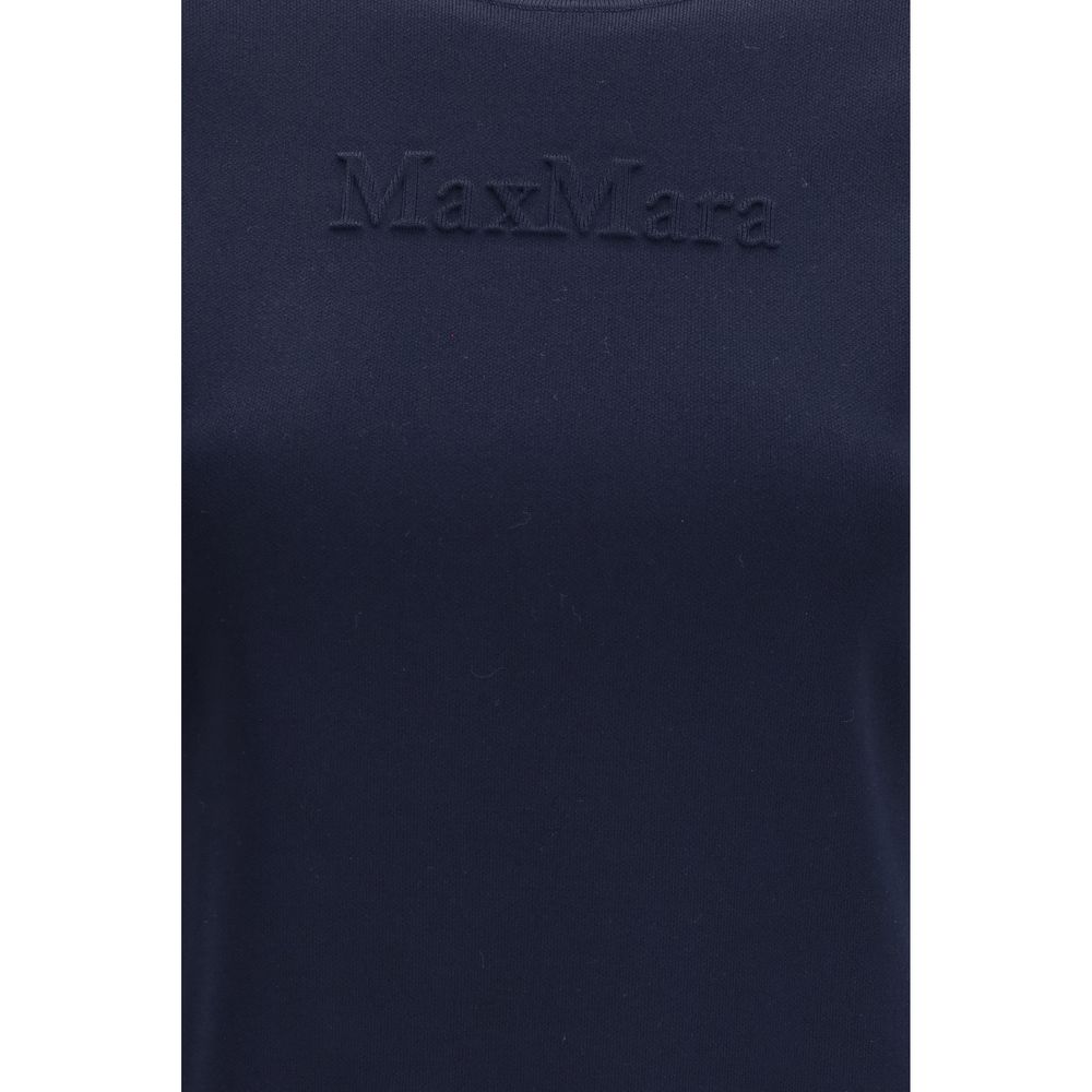 T-shirt Max Mara en pure viscose bleue