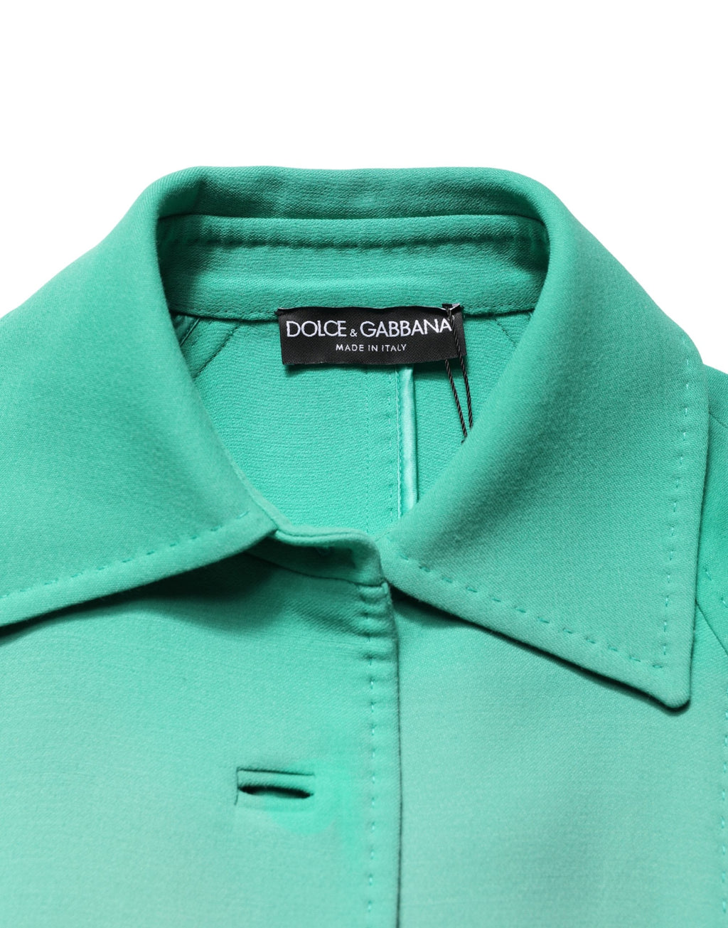 Veste-Trench Vert Ceinturée Boutonnée Dolce & Gabbana