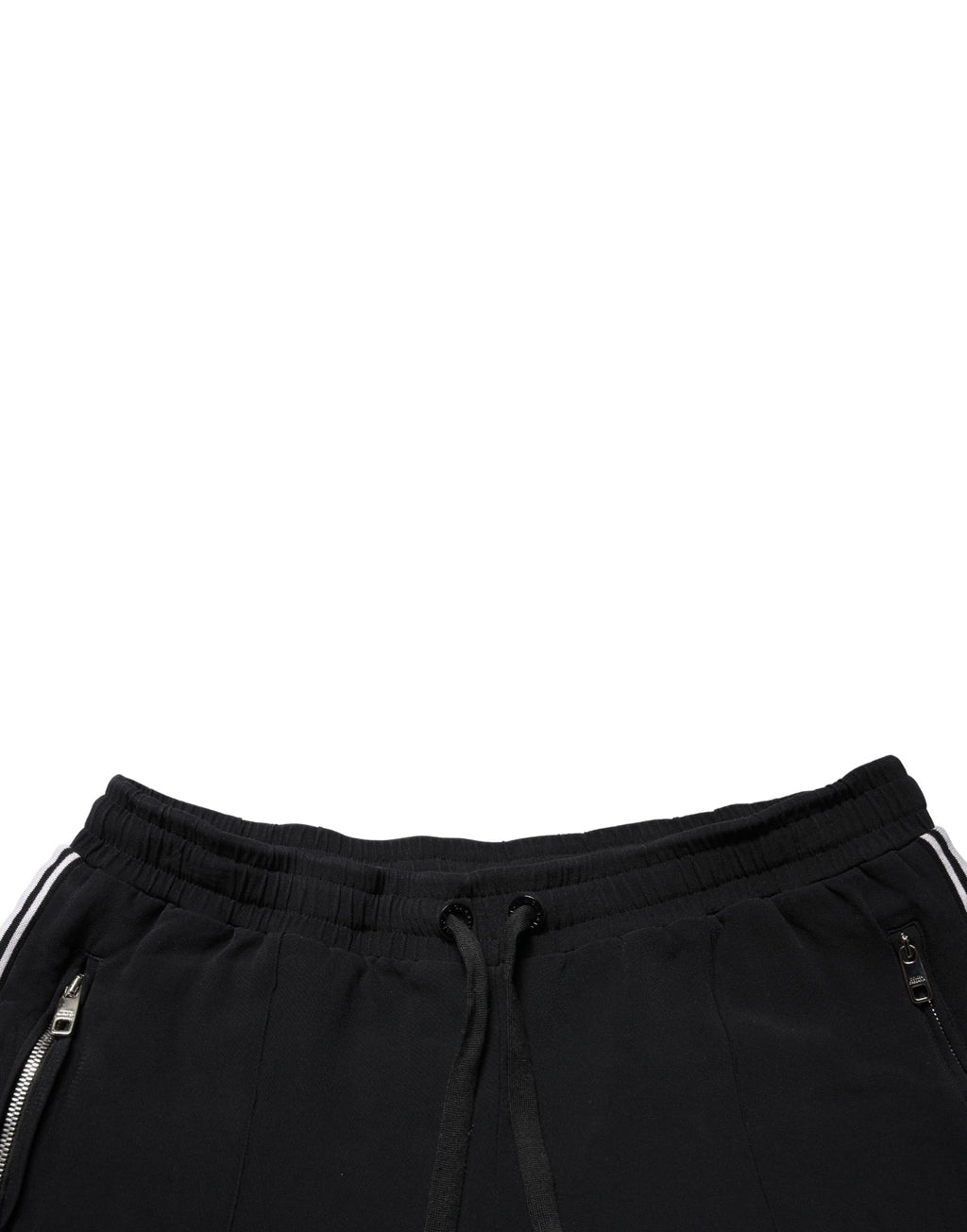 Pantalon cropped taille mi-haute en viscose noire Dolce & Gabbana pour femme