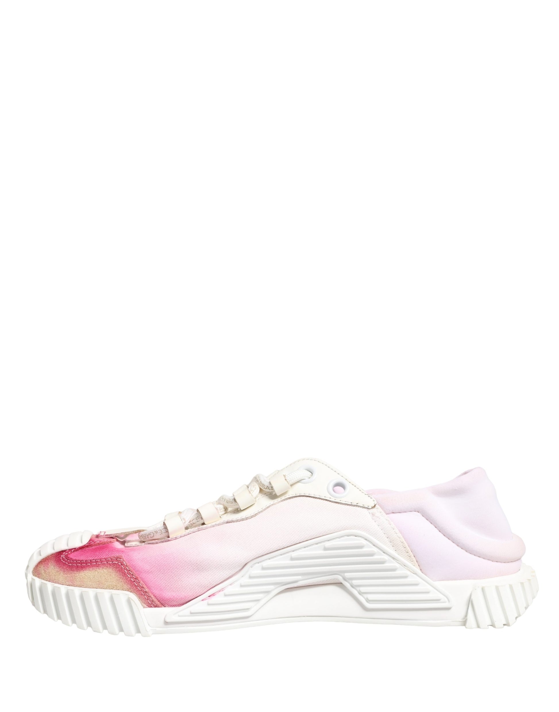 Dolce & Gabbana White NS1 Lace Up Low Top Sneakers Shoes