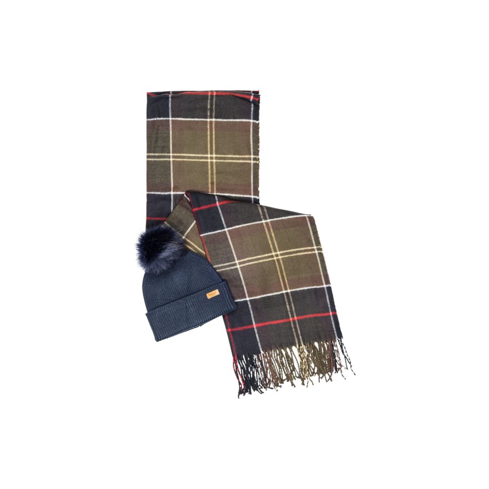 Bonnet Barbour bleu en viscose