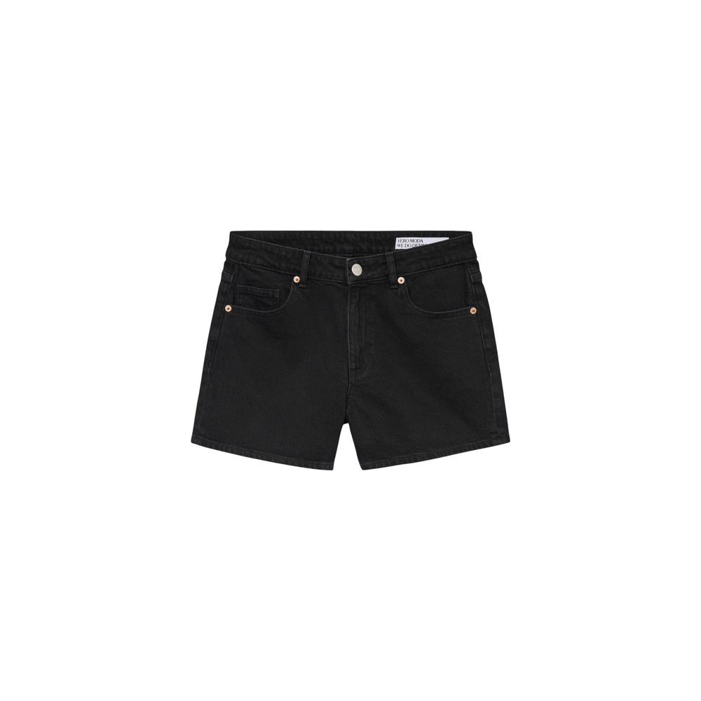 Shorts en coton noir Vero Moda