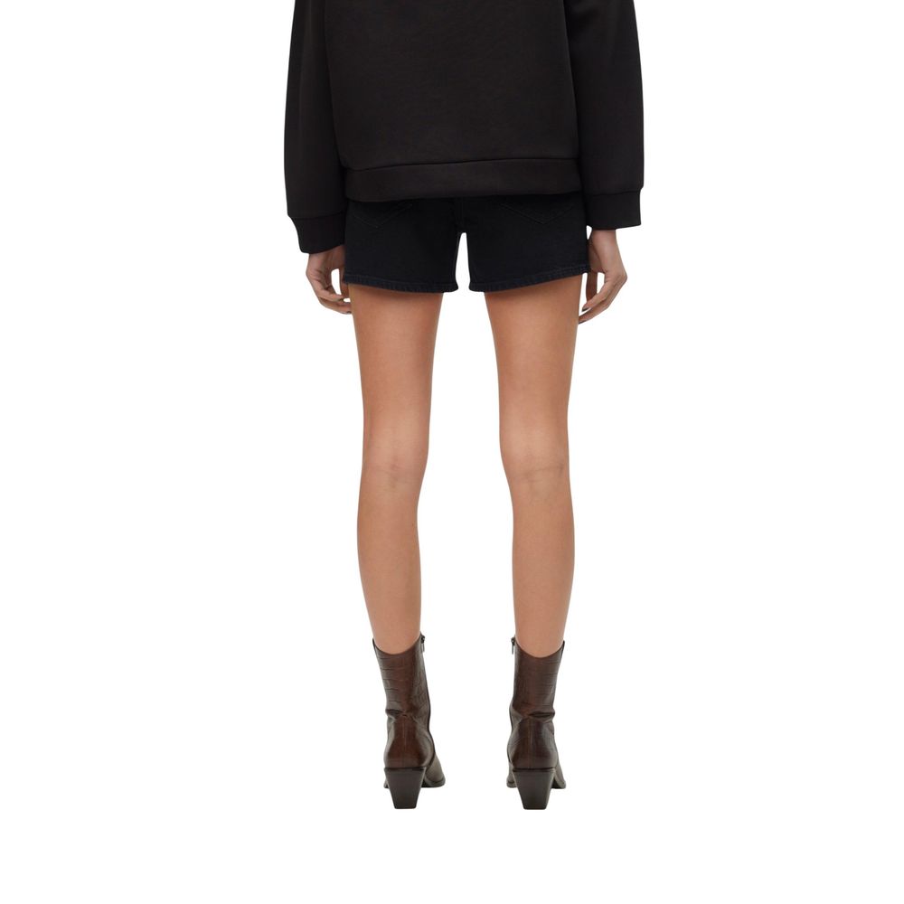 Shorts en coton noir Vero Moda