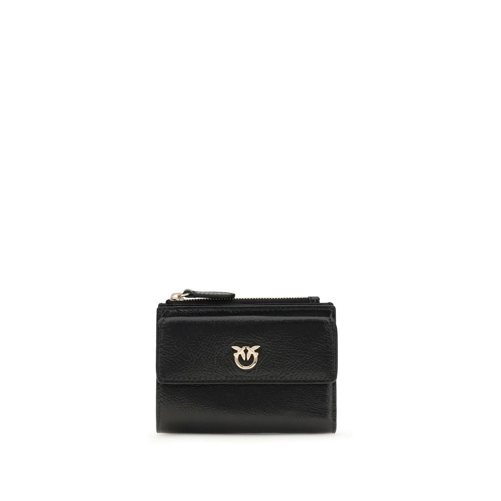 Portefeuille PINKO en cuir de veau noir Bos Taurus