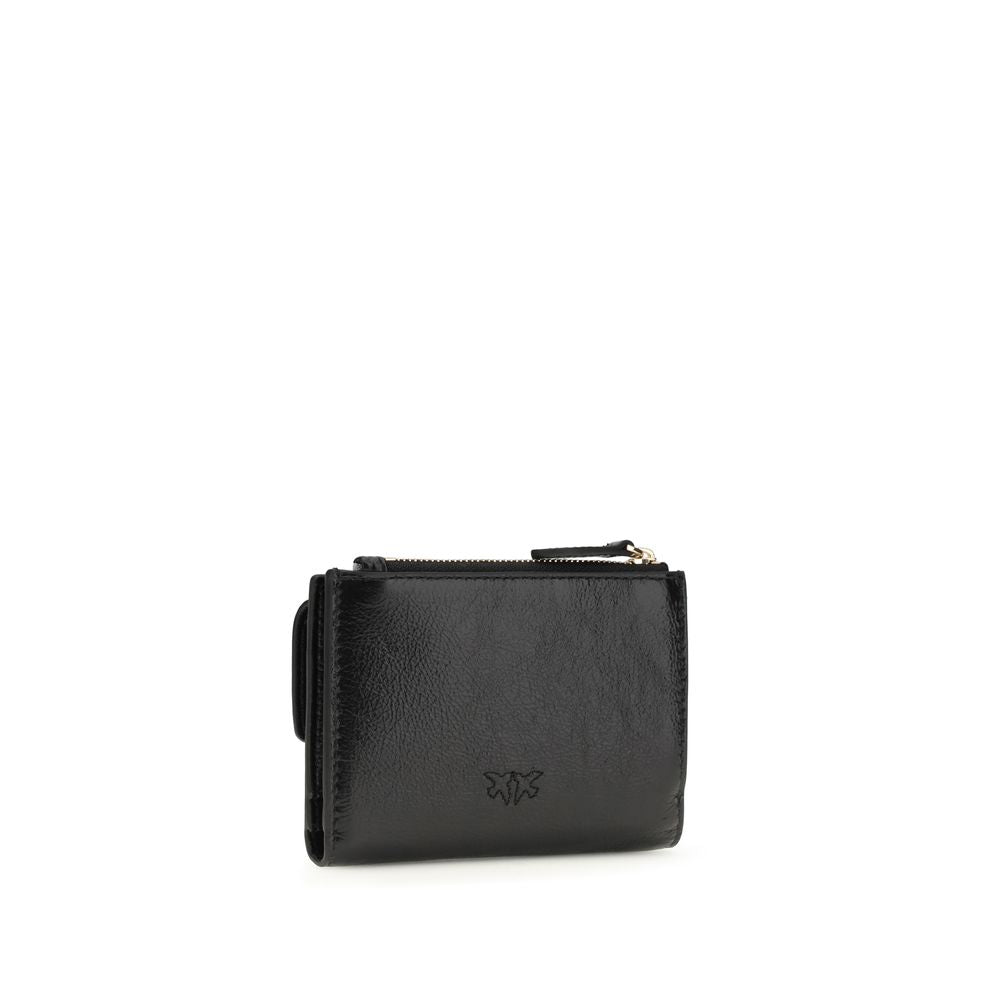 Portefeuille PINKO en cuir de veau noir Bos Taurus