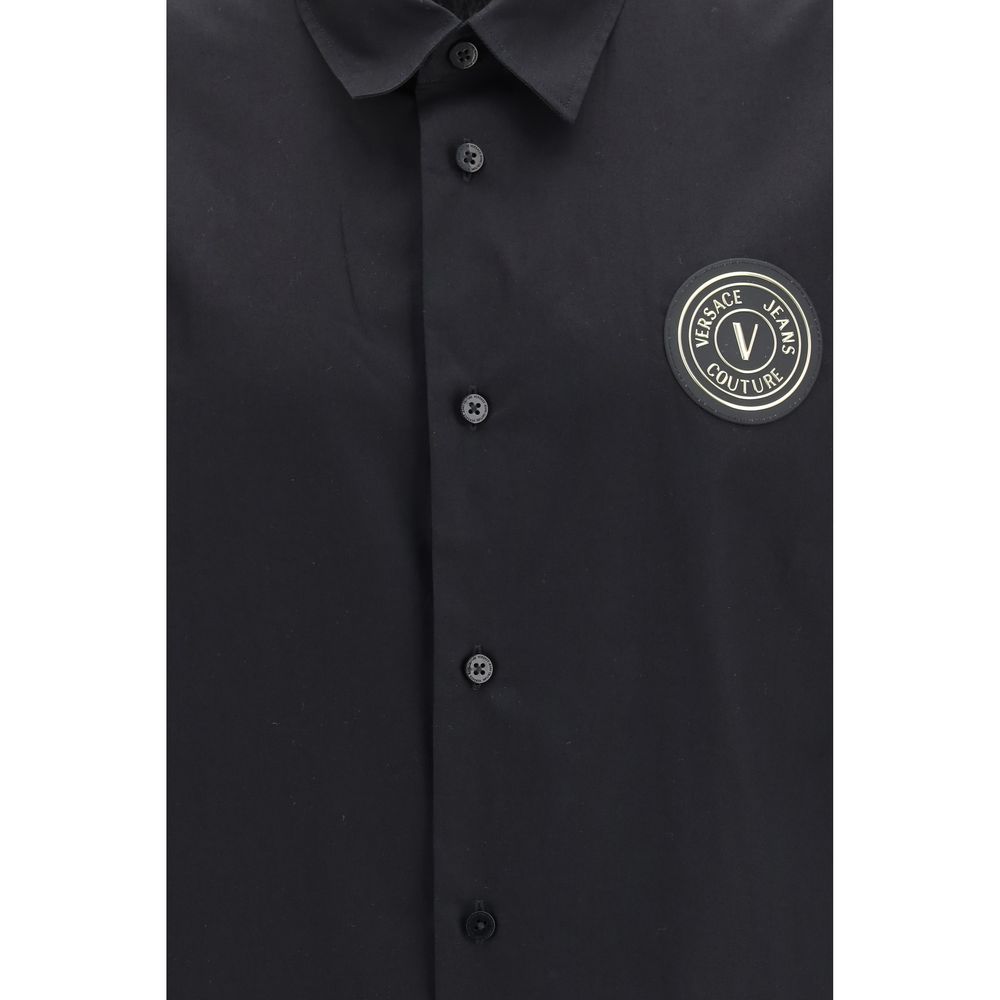 Chemise en coton noir Versace Jeans