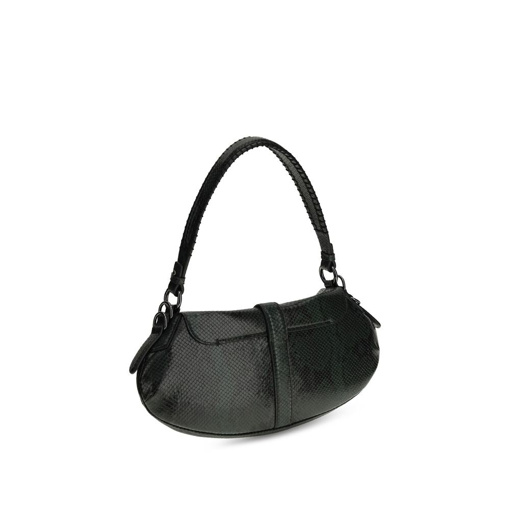 Sac à bandoulière Ganni en cuir recyclé bleu