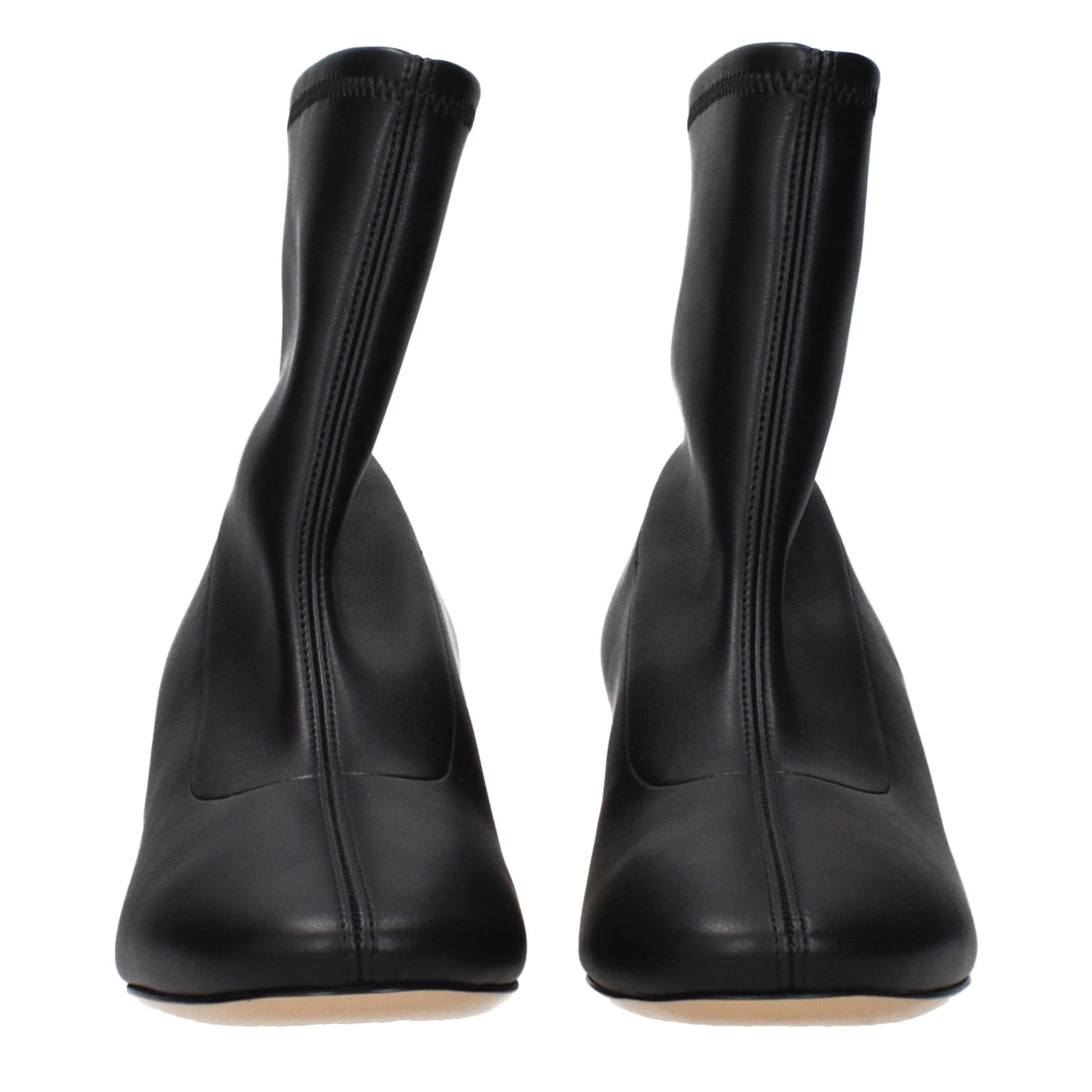 Casadei Black Leather Ankle Boots