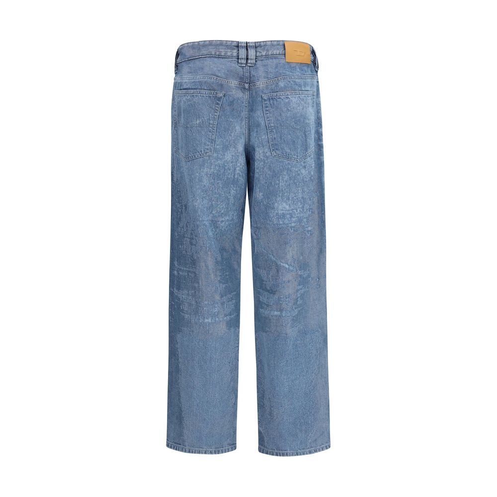 Jean droit Diesel en coton bleu