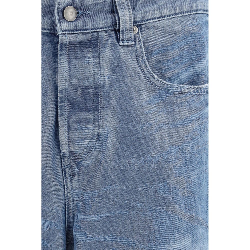 Jean droit Diesel en coton bleu