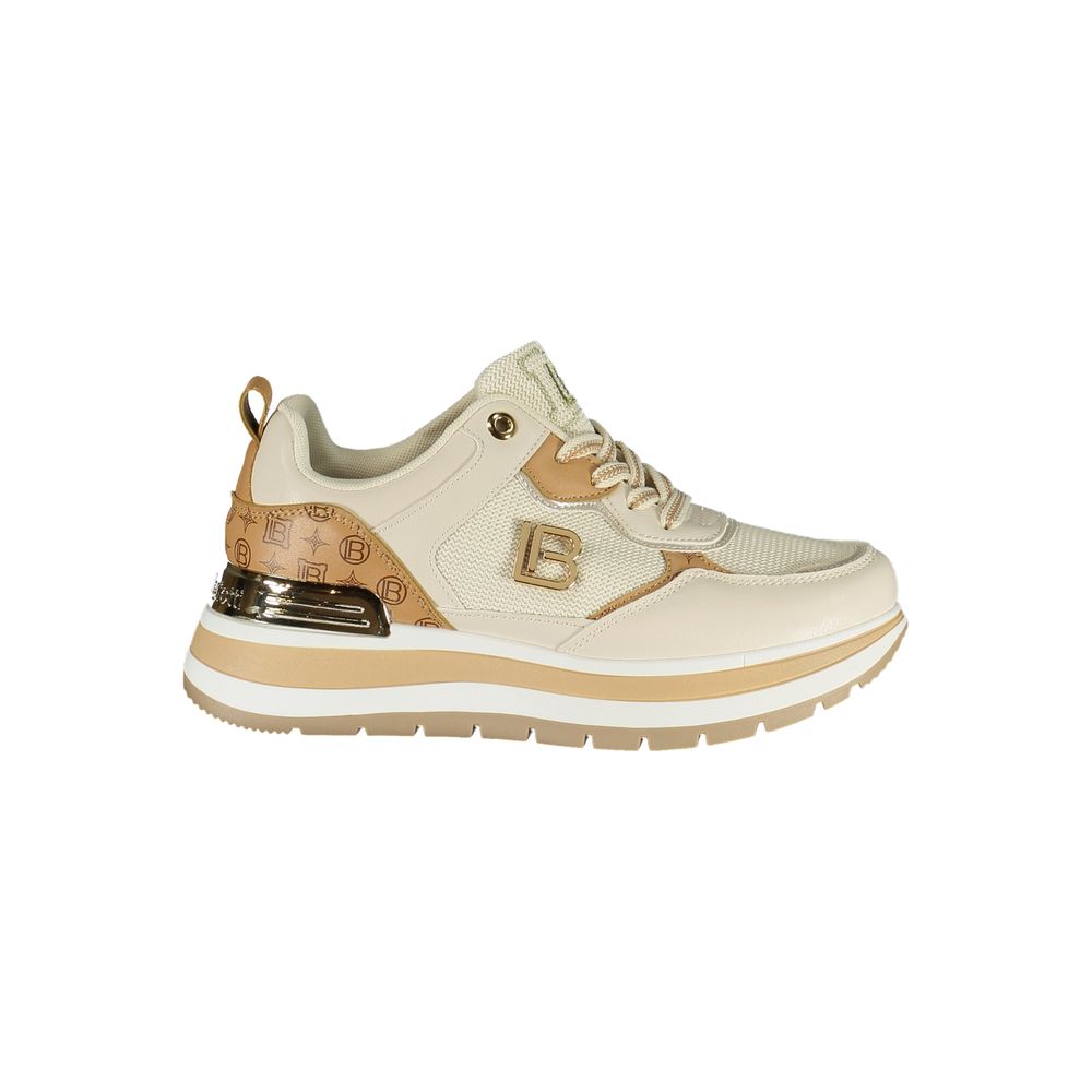 Baskets Laura Biagiotti en polyuréthane beige pour femme