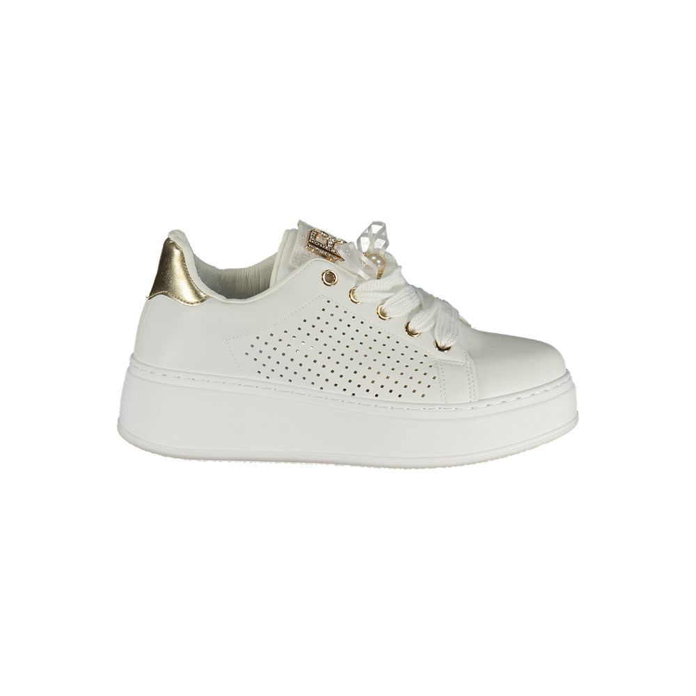 Sneaker femme en polyuréthane Laura Biagiotti Bianco