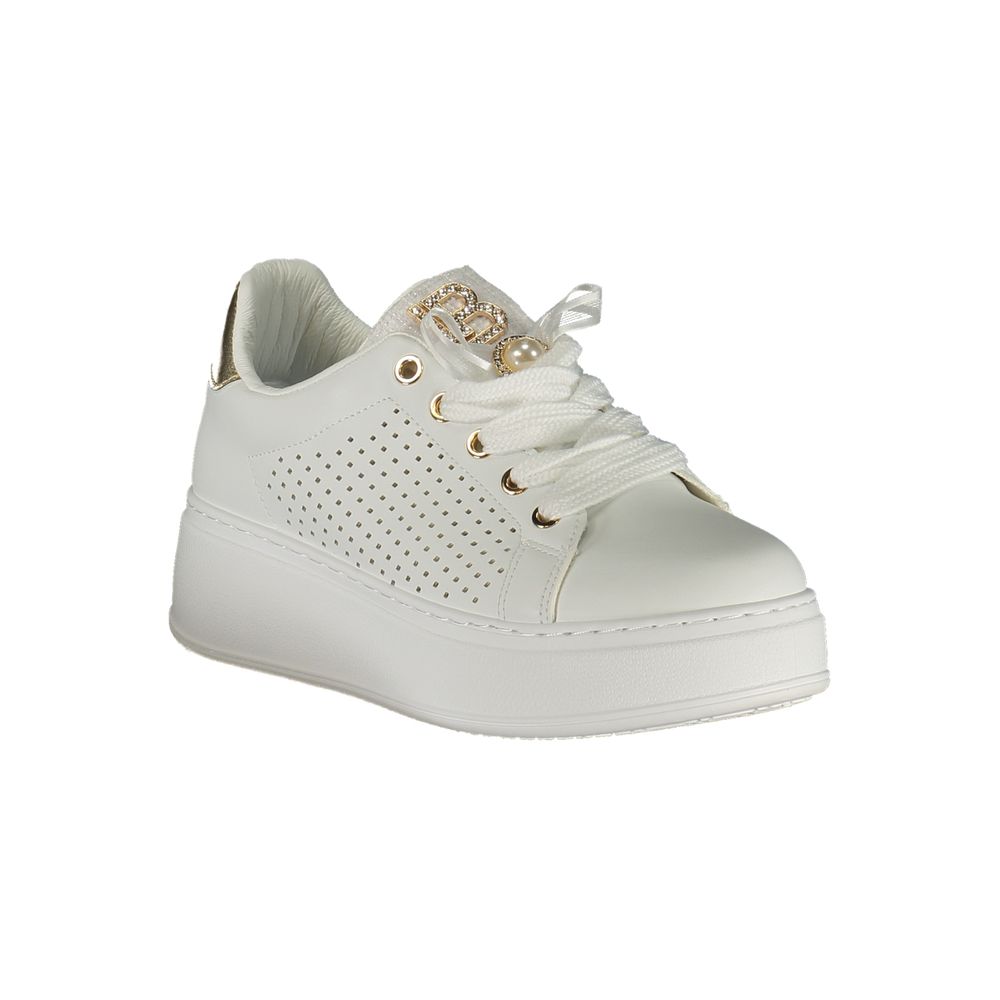 Sneaker femme en polyuréthane Laura Biagiotti Bianco