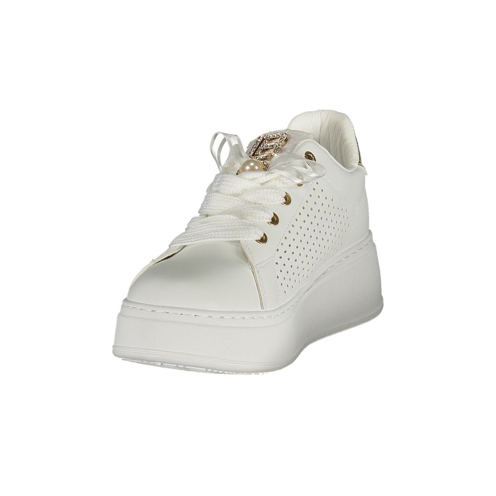 Sneaker femme en polyuréthane Laura Biagiotti Bianco