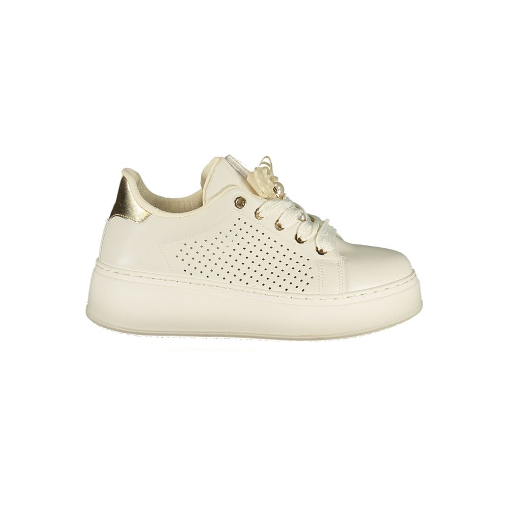 Sneaker femme en polyuréthane Laura Biagiotti Bianco